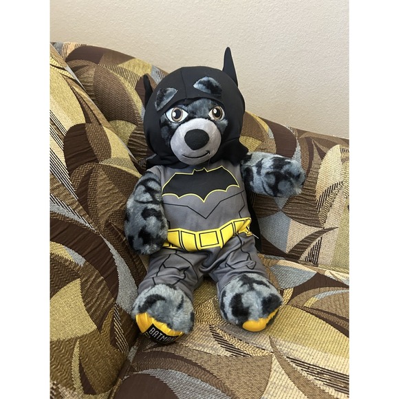 Build a Bear DC Comics Batman Plush with Hooded Batman Outfit Costume 18"  BAB - Picture 1 of 7
